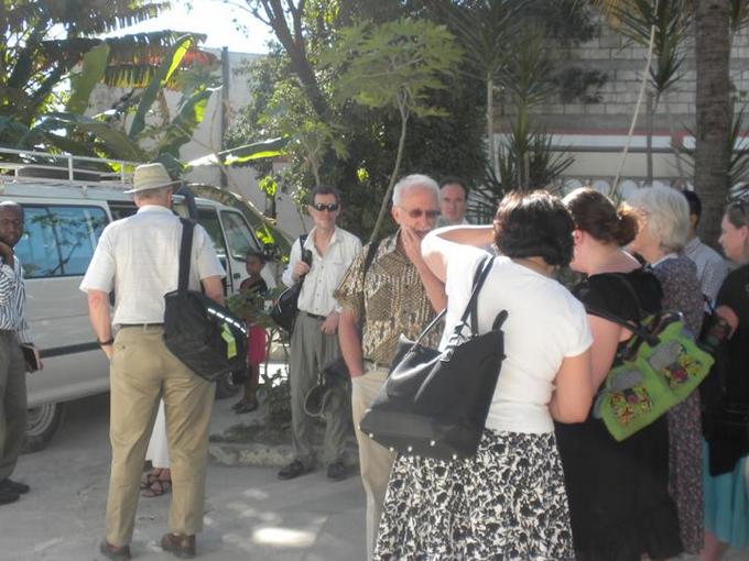 arriving at the lodging site